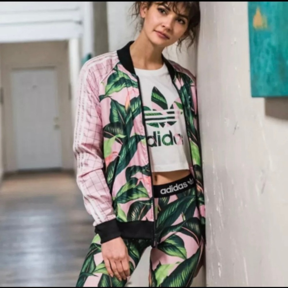 Adidas track set tropical set!